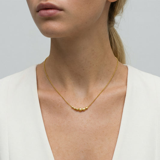 The Mini Orb Necklace In Gold