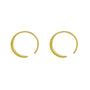 Endless gold hoops
