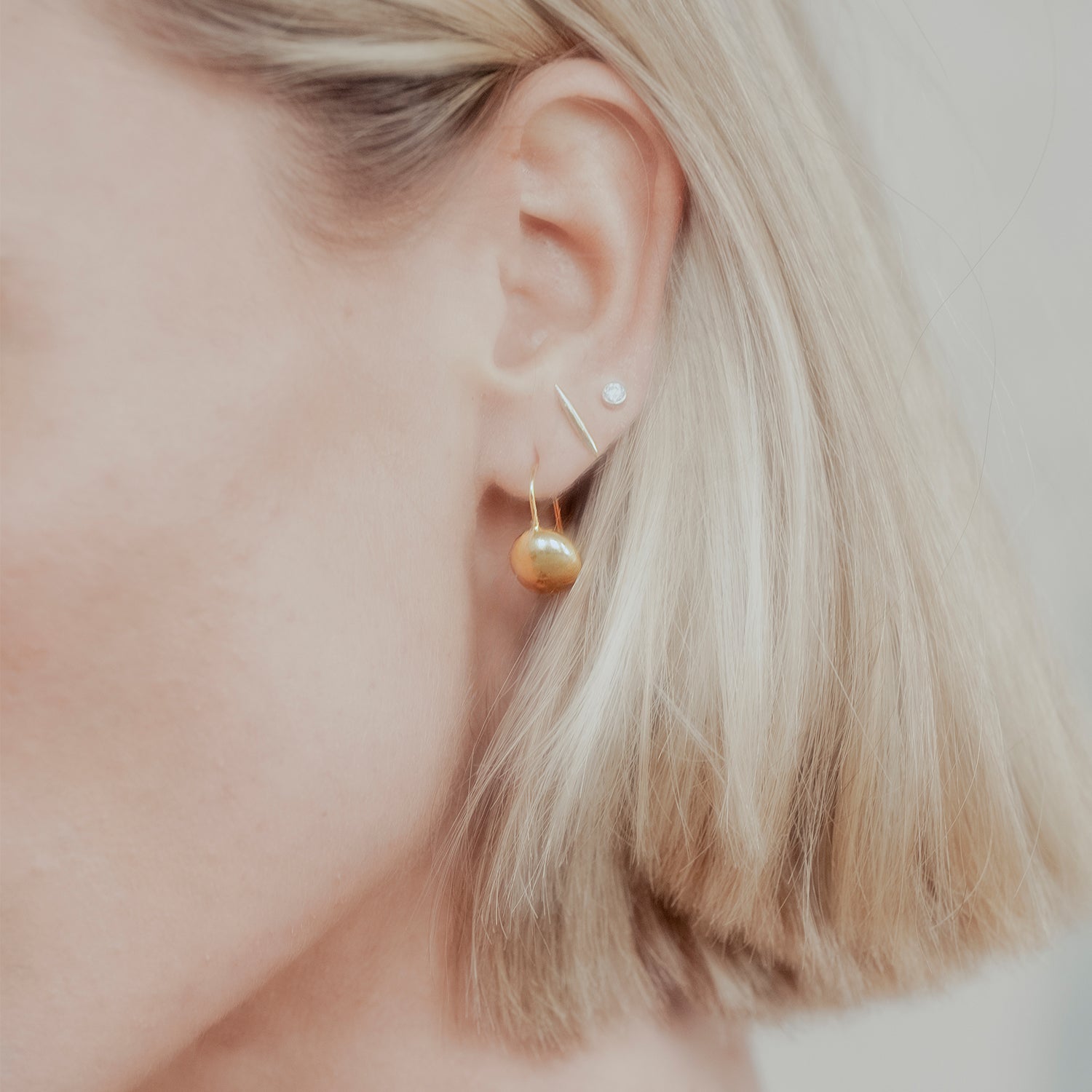 Orb Gold Earrings