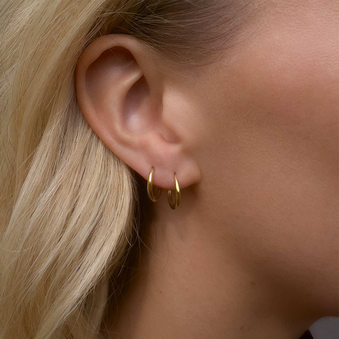 gold vermeil hoop earrings