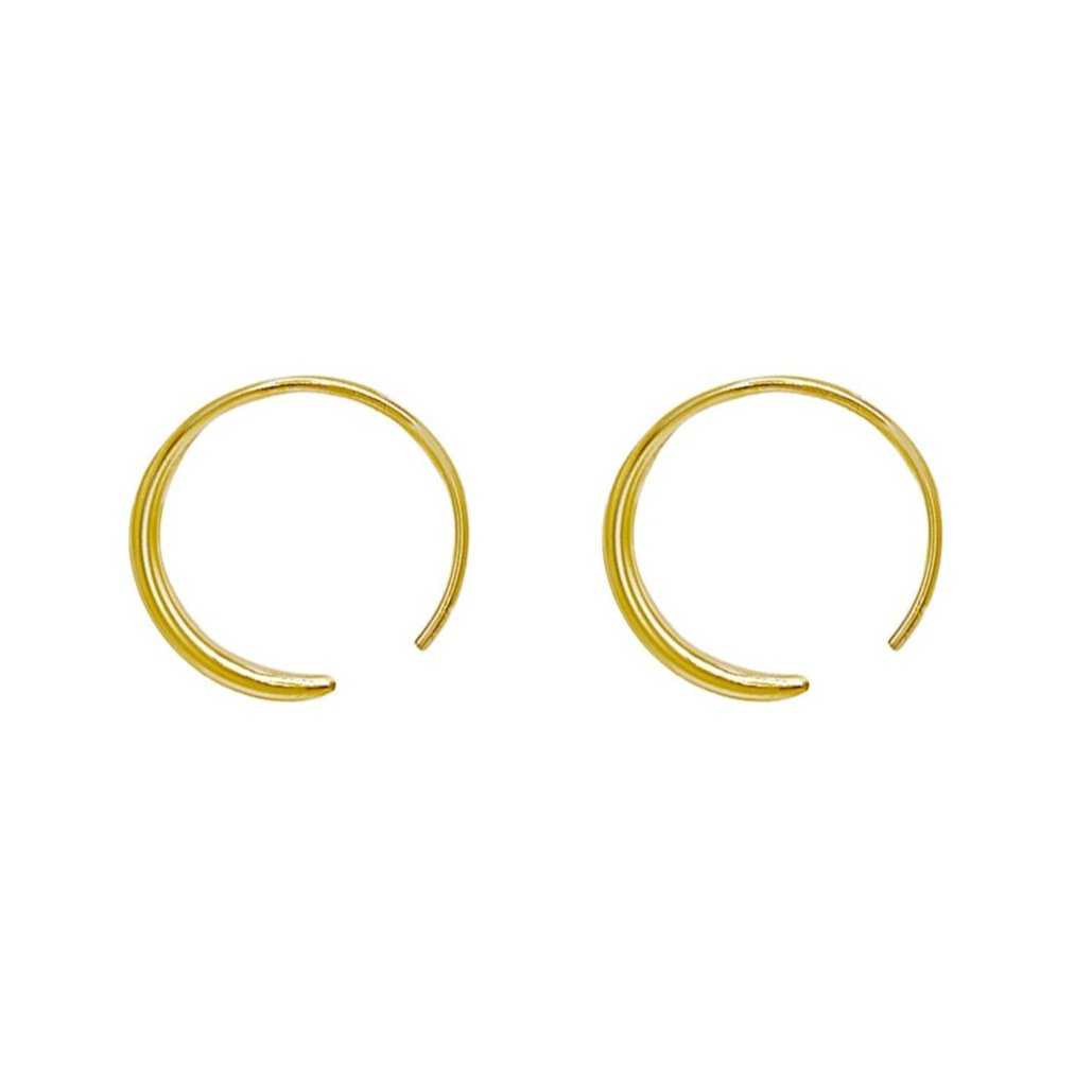 Endless gold hoops