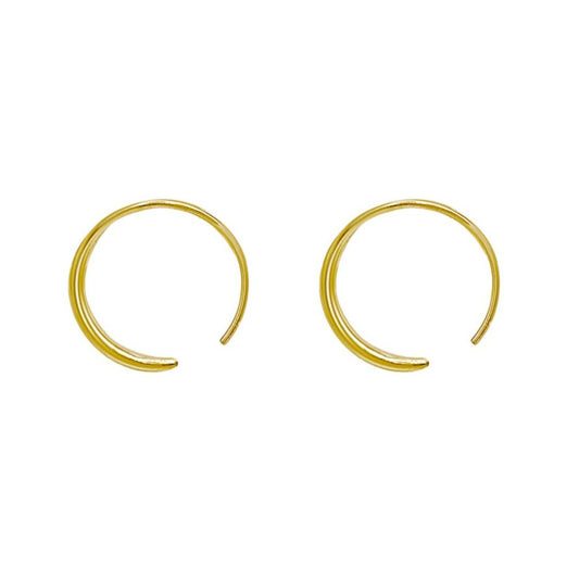 Endless gold hoops