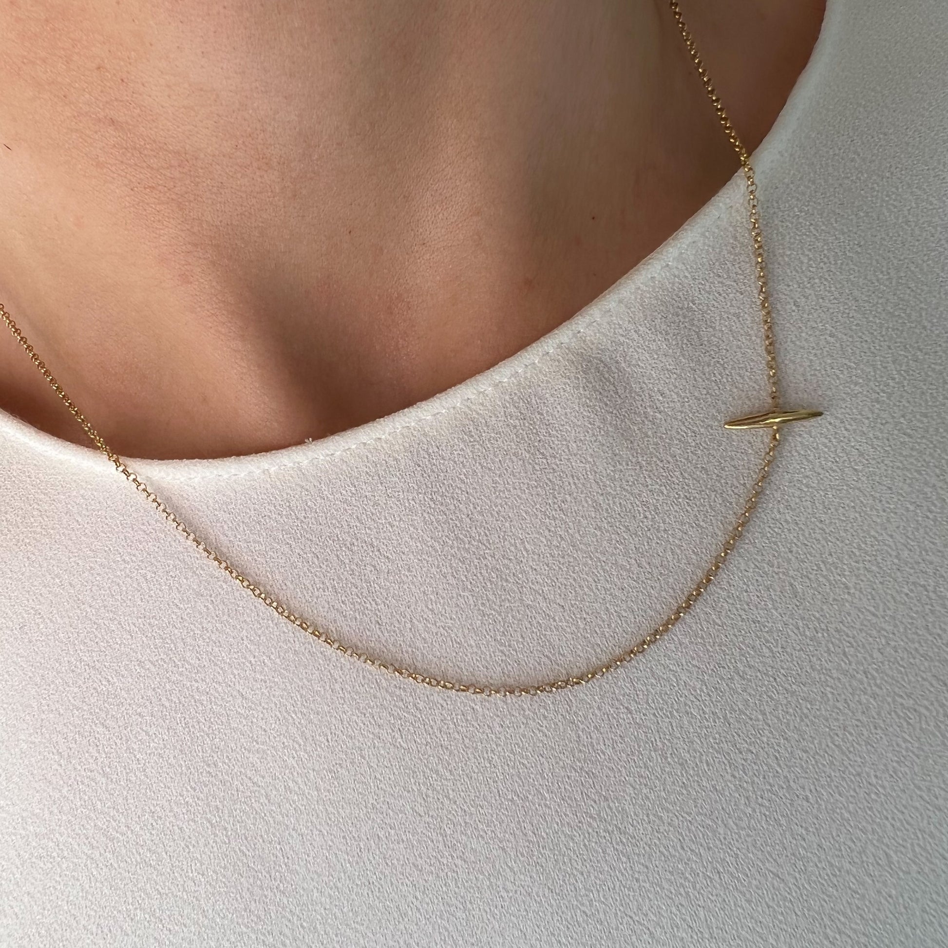 Gold vermeil chain necklace