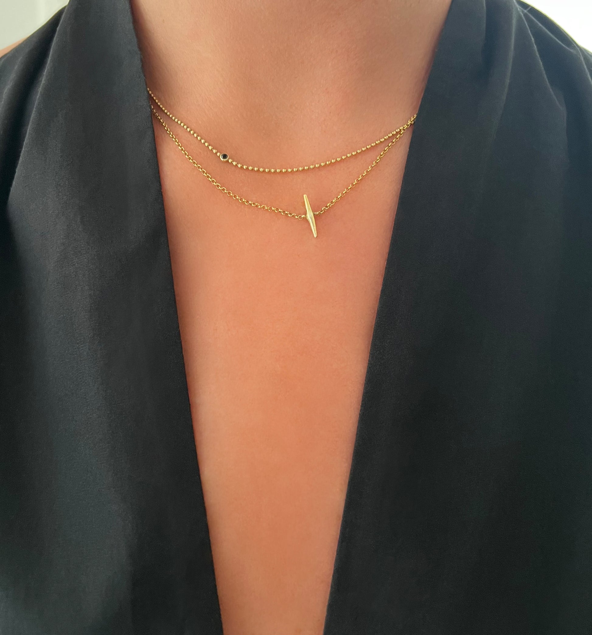 gold diamond necklace