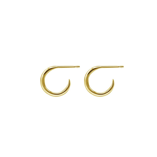 gold vermeil hoop earrings