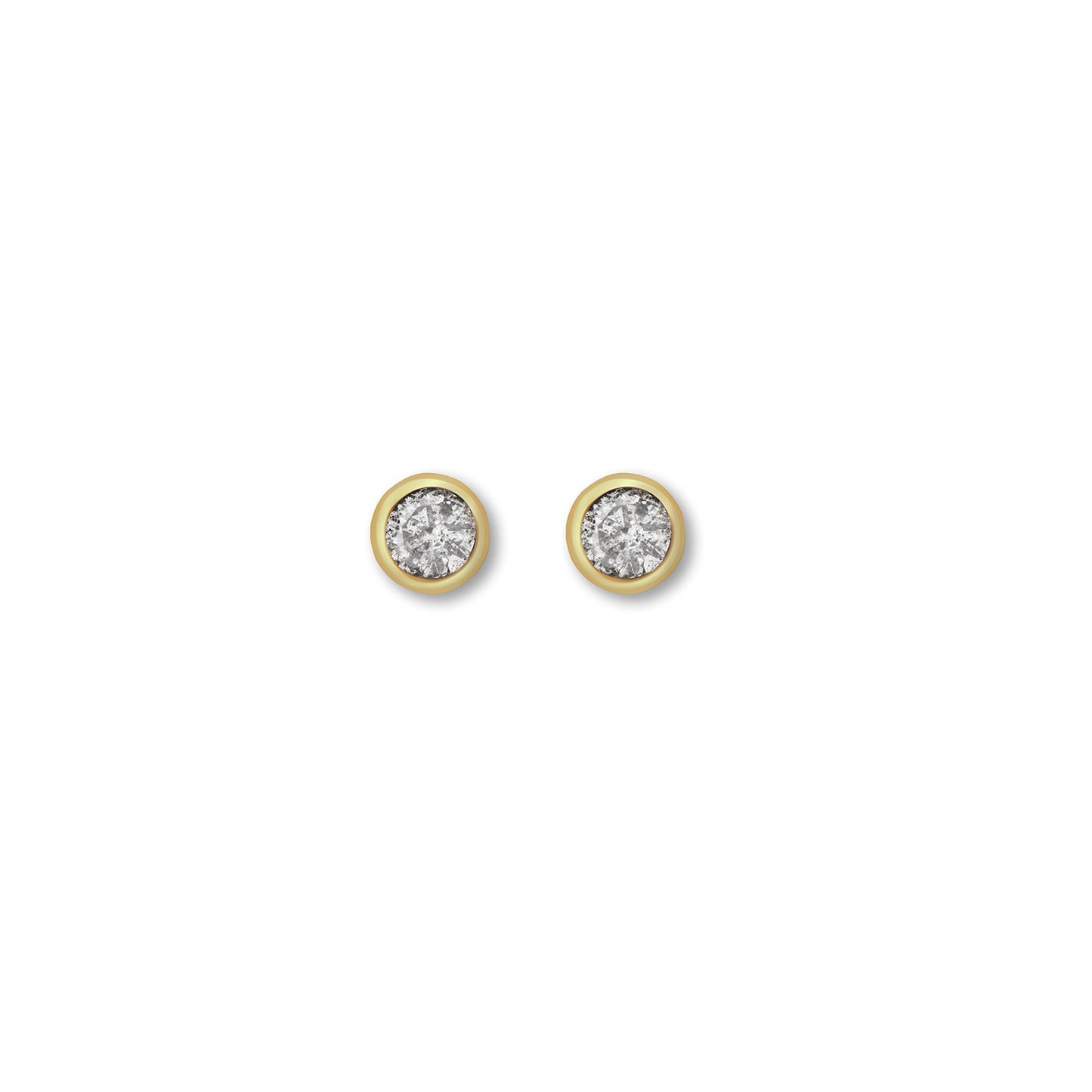 Salt and pepper diamond stud earrings