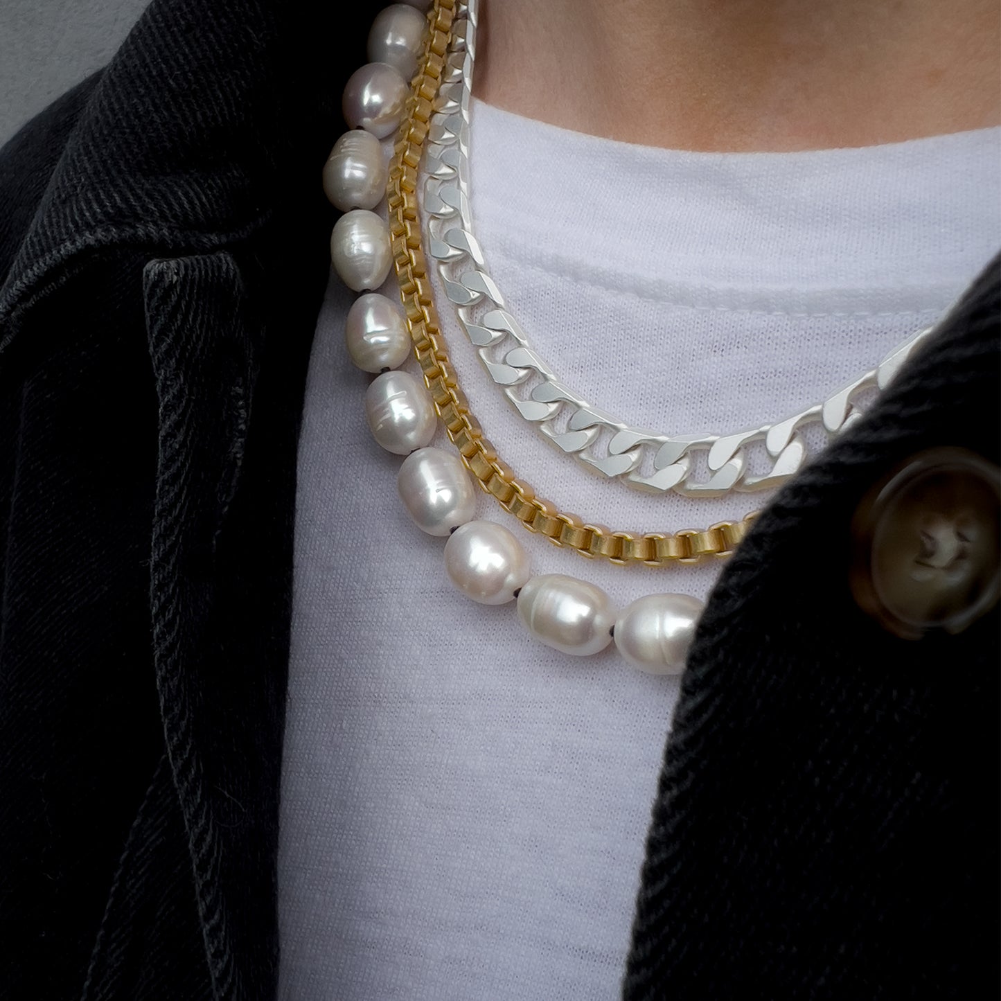 Ivory freshwater pearl necklace