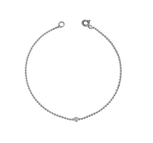 silver diamond bracelet