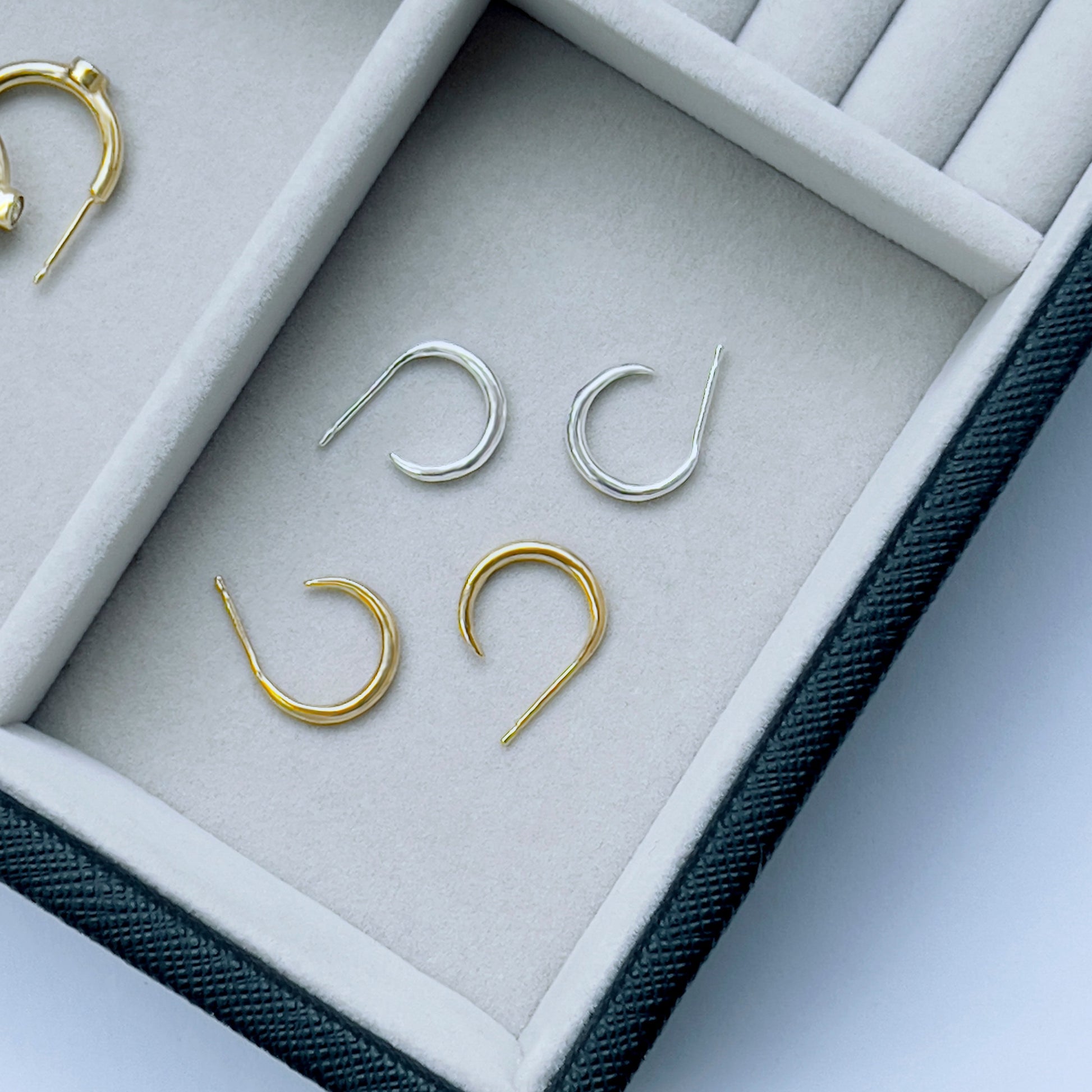 simple hoop earrings