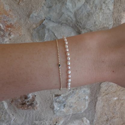 tiny seed pearl bracelet